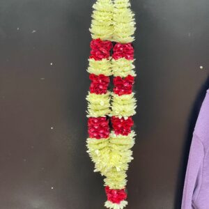 Wedding Garland (5 ft) - Chamanthi & Rose Petals