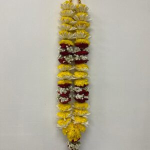 Wedding Garland (5 ft) - Yellow Chamanthi & Rose